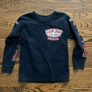 Sold.   🚫. Ron Jon surf shop ,3/4 T ,navy , surf shop long sleeve tee Cozumel